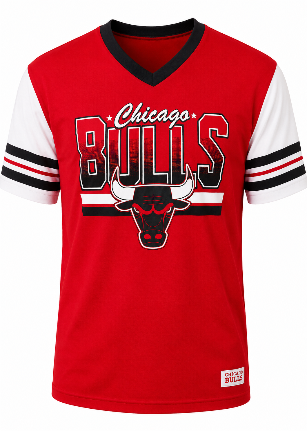Mitchell & Ness Men Chicago Bulls Offensive Rebound Vintage T-Shirt product image 1, provided for visual reference and