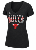 Womens Chicago Bulls Horizon Lines T-Shirt product image 1, provided for visual reference and product detail review
