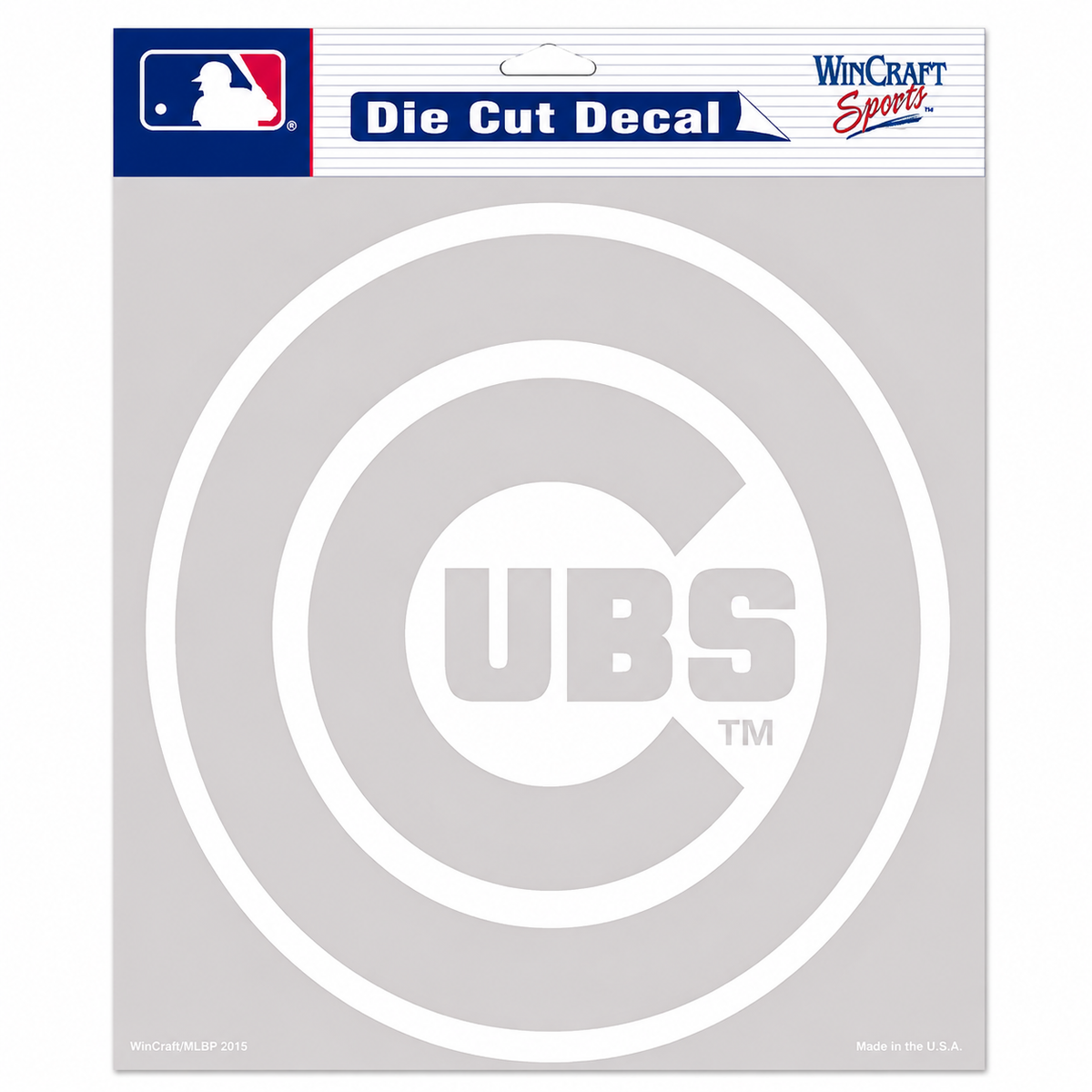 WinCraft Chicago Cubs Clear 8"x8" Die Cut Decal product image 1, provided for visual reference and product detail review