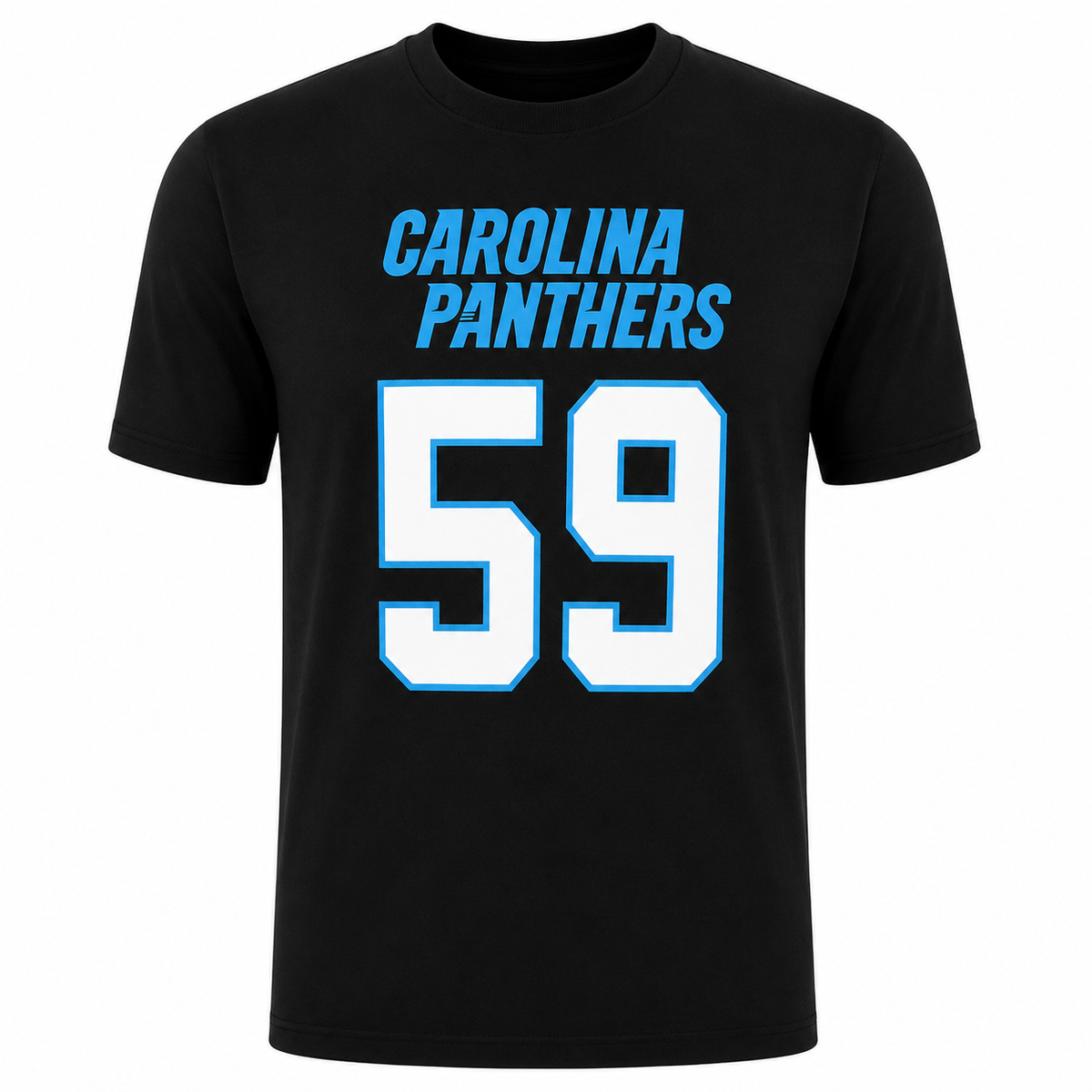 Luke Kuechly Carolina Panthers Youth Mainliner Name and Number T-Shirt product image 2, provided for visual reference and