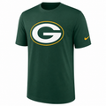 NIKE Green Bay Packers Youth Boys Essential Logo T-Shirt (Green) product image 1, provided for visual reference and product