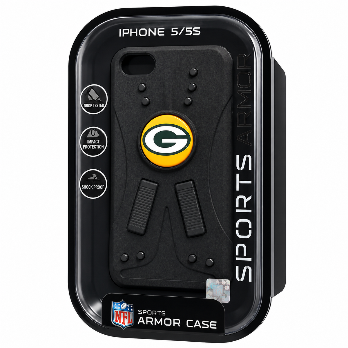 Green Bay Packers IPhone 5/5S Sports Armor Phone Case product image 1, provided for visual reference and product detail