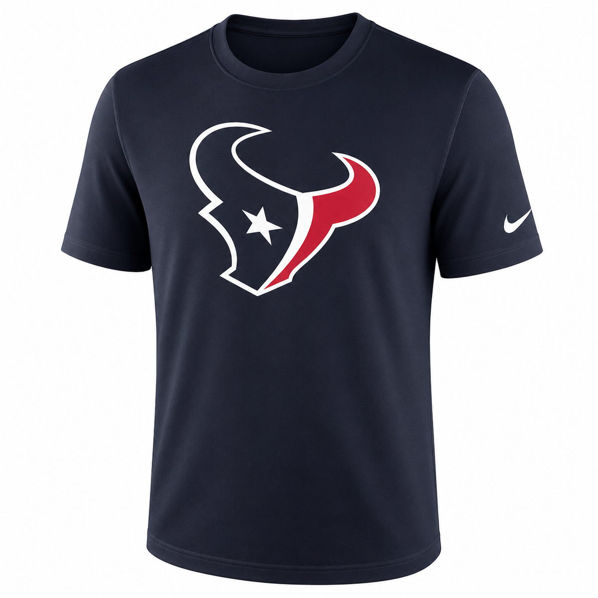 Youth Houston Texans Navy Essential Logo T-Shirt By Nike product image 1, provided for visual reference and product detail
