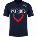 YOUTH NIKE New England Patriots Navy Icon Performance T-Shirt product image 1, provided for visual reference and product