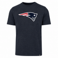 47 Mens NFL New England Patriots Navy Club T-Shirt product image 1, provided for visual reference and product detail review