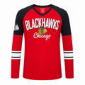 Girls Youth Chicago Blackhawks Goalie Girl Long Sleeve V-Neck T-Shirt product image 1, provided for visual reference and