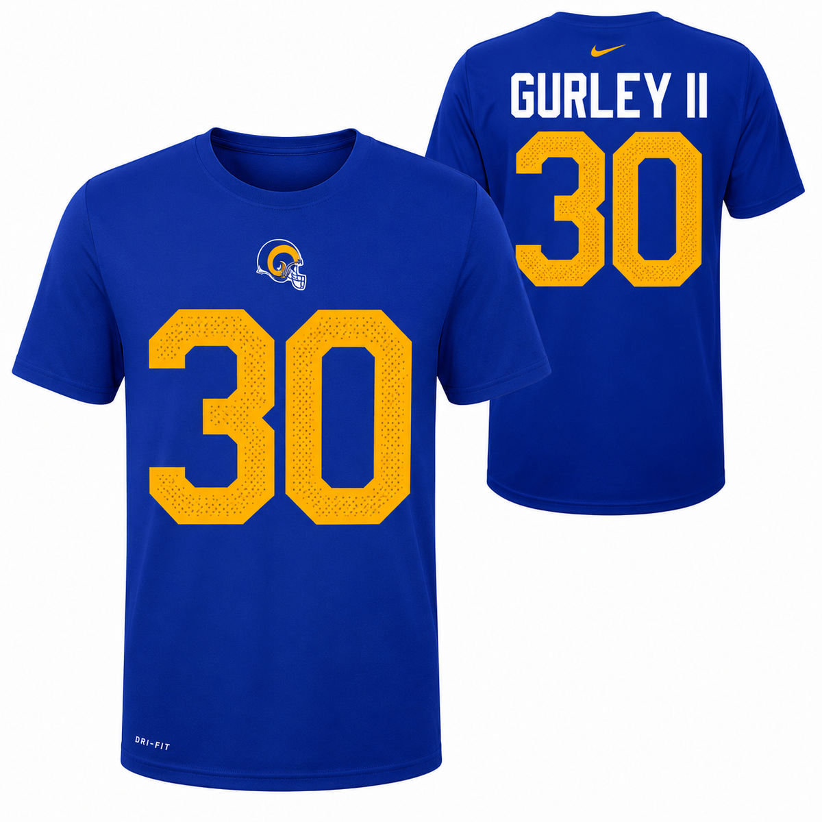 Youth Los Angeles Rams Todd Gurley Nike NFL Pride Name and Number T- shirt product image 1, provided for visual reference