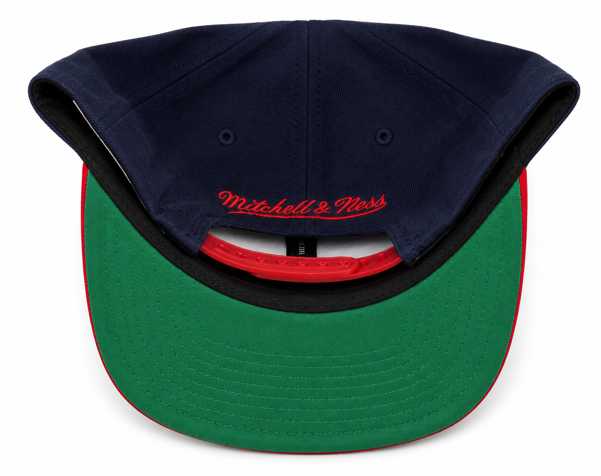 NBA Washington Wizards Mitchell & Ness Cropped XL Logo Adjustable Snapback Hat product image 5, provided for visual