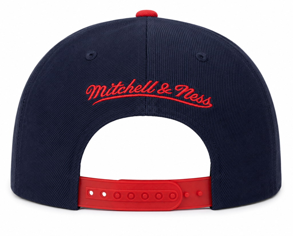 NBA Washington Wizards Mitchell & Ness Cropped XL Logo Adjustable Snapback Hat product image 4, provided for visual