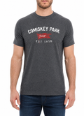 Comiskey Park Brushcraft Est. Flag Short Sleeve T-Shirt-Heather/Charcoal for Men product image 1, provided for visual