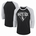 Youth Chicago White Sox Score 3/4 Sleeve Raglan Ultra T-Shirt product image 1, provided for visual reference and product