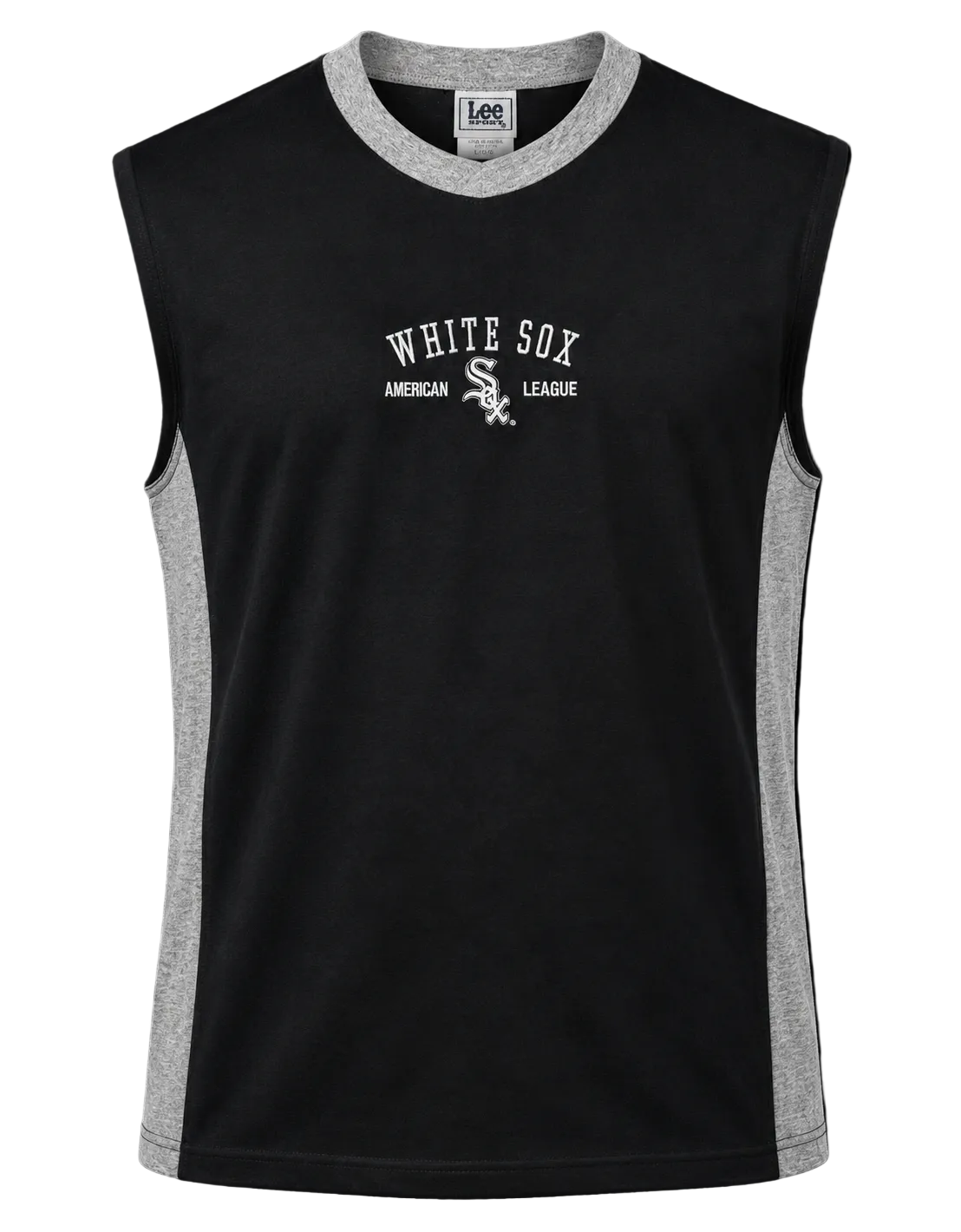 Youth Chicago White Sox Embroidered Logo Sleeveless T-Shirt By Lee Sport product image 1, provided for visual reference and