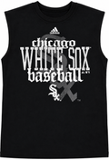 Youth Chicago White Sox Baseball Sleeveless T-Shirt product image 1, provided for visual reference and product detail review