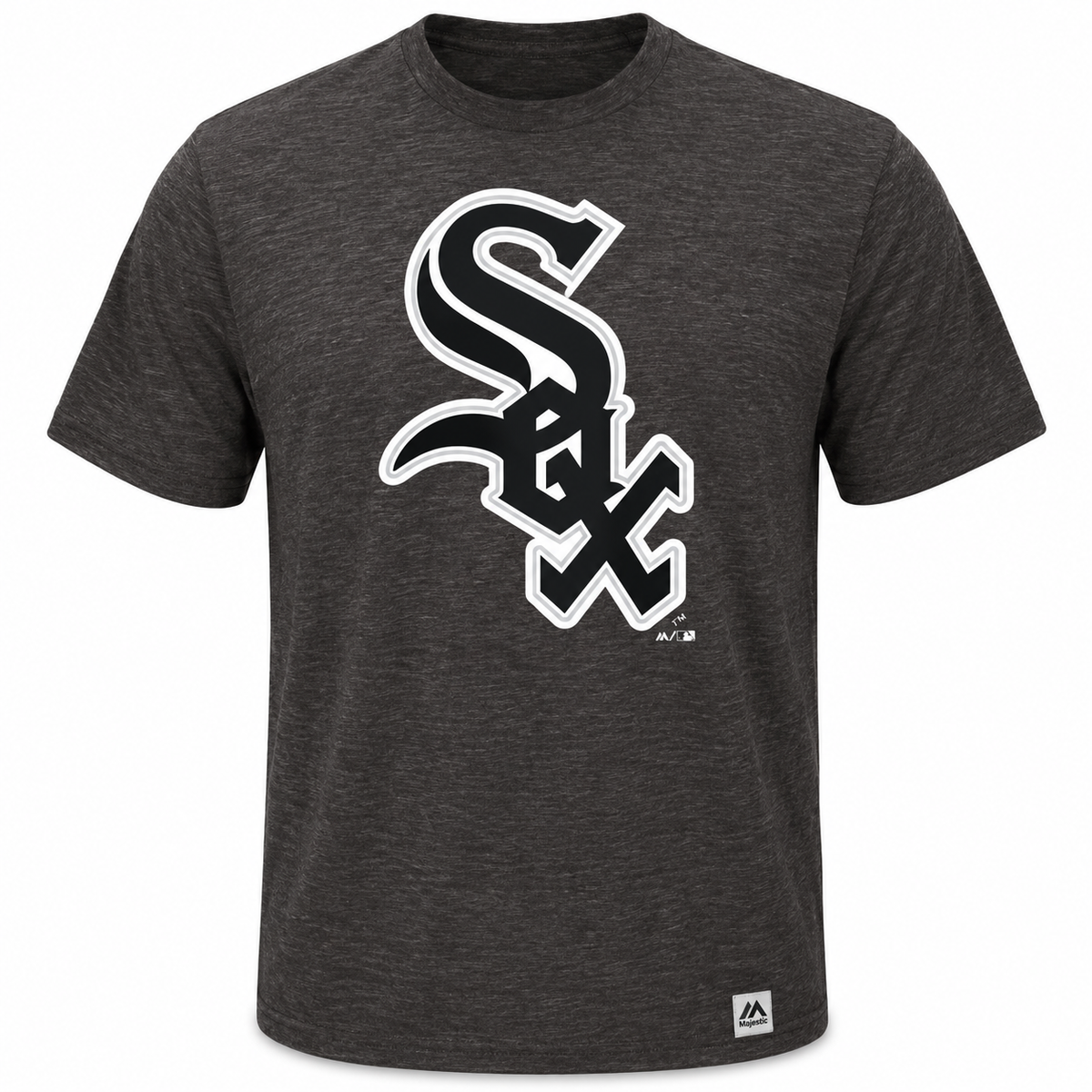 Chicago White Sox Majestic Charcoal Mental Metal Heather T-Shirt for Men product image 1, provided for visual reference and