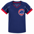 Youth MLB Chicago Cubs Majestic Royal Emergence T-Shirt product image 1, provided for visual reference and product detail
