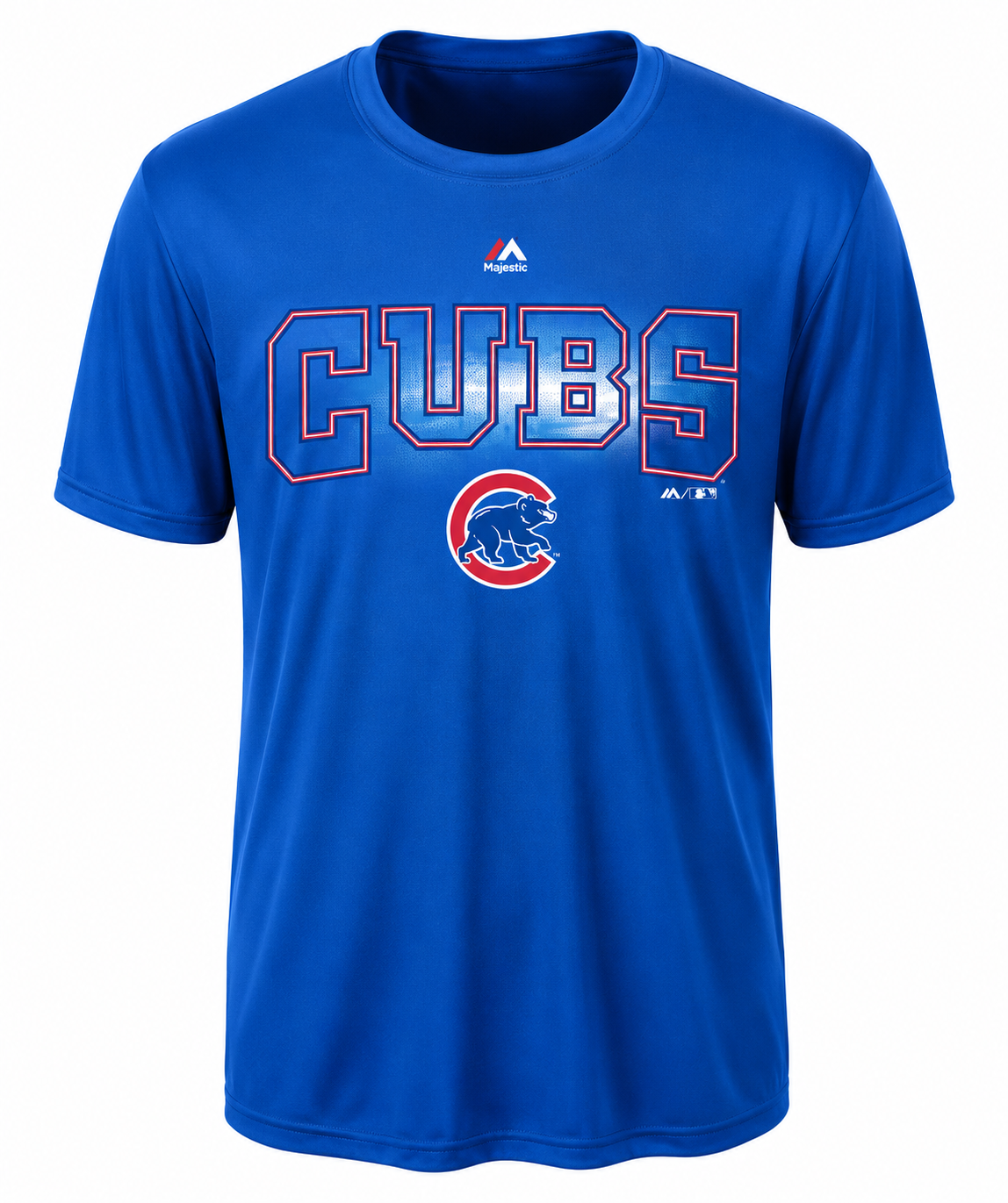 MLB Chicago Cubs Majestic Youth Light Up the Field T-Shirt product image 1, provided for visual reference and product detail