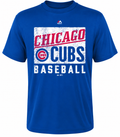 Youth MLB Chicago Cubs Out Of The Box T-Shirt By Majestic product image 1, provided for visual reference and product detail