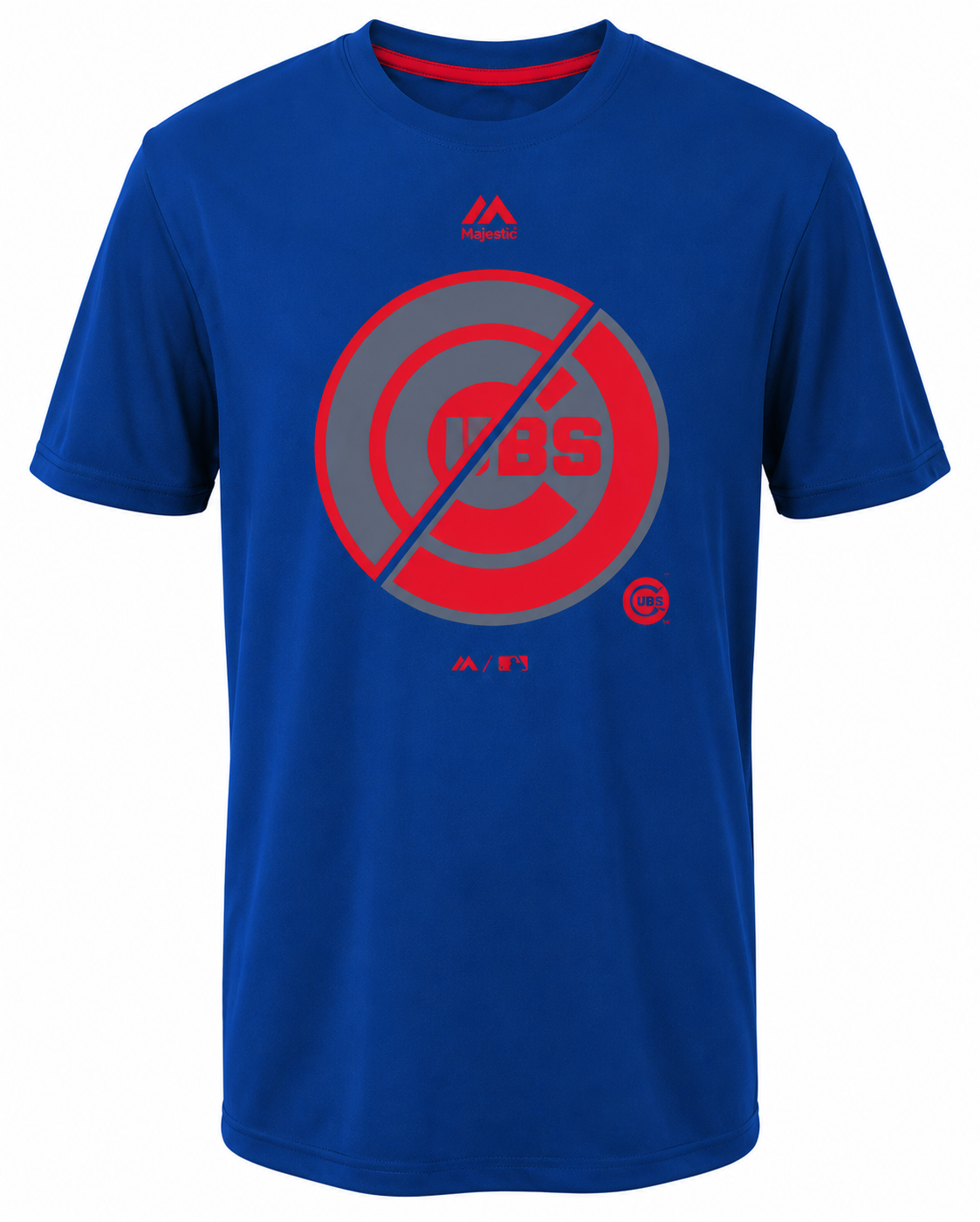 Youth Chicago Cubs Split Series Ultra T-Shirt By Majestic product image 1, provided for visual reference and product detail