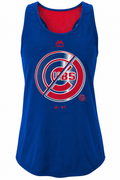 Youth Girls MLB Chicago Cubs Stadium Graphic Tank Top By Majestic product image 1, provided for visual reference and product