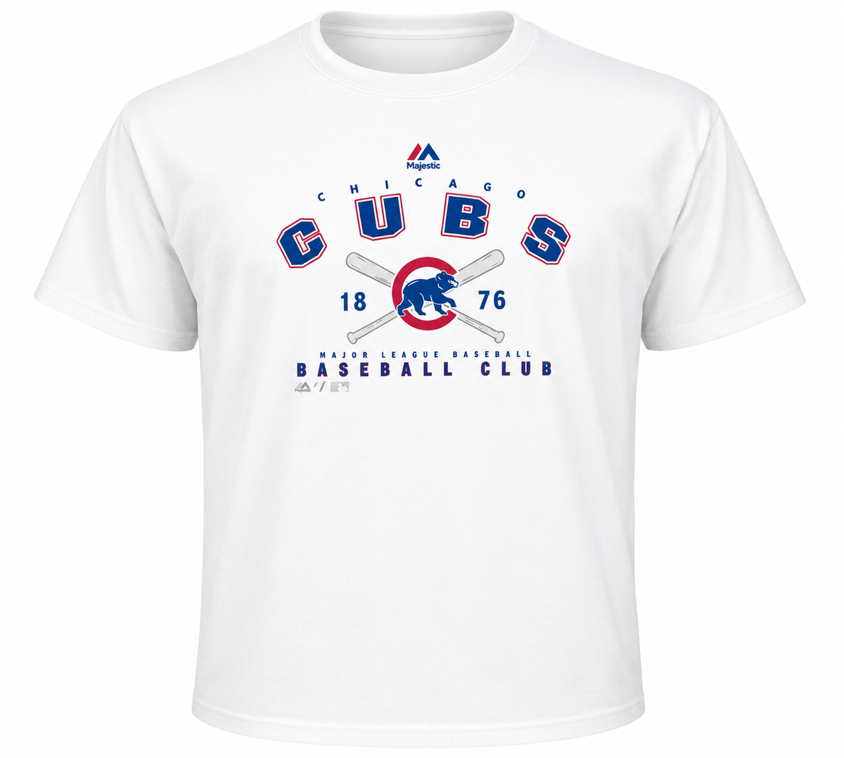 Youth Chicago Cubs White Baseball Club T-Shirt product image 1, provided for visual reference and product detail review