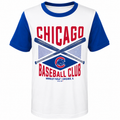 Youth MLB Chicago Cubs Cream/Royal America's Pastime Ringer T-Shirt product image 1, provided for visual reference and