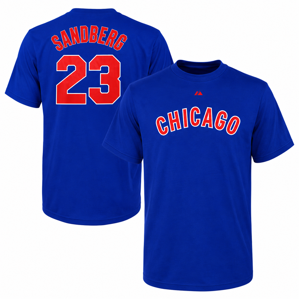Chicago Cubs Cooperstown Ryne Sandberg Name & Number T-Shirt for Men product image 1, provided for visual reference and