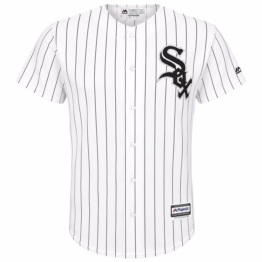 Youth Eloy Jimenez Chicago White Sox Majestic White Home Cool Base Replica Jersey product image 2, provided for visual