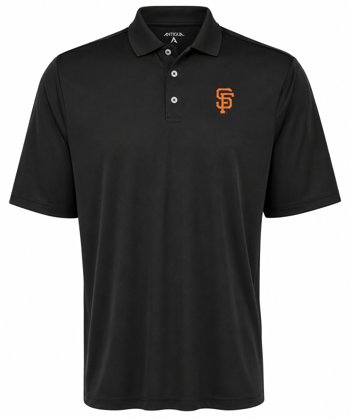 San Francisco Giants Black Pique Extra Light Polo Shirt product image 1, provided for visual reference and product detail