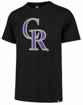 '47 Brand MLB Colorado Rockies Black Flanker T-Shirt for Men product image 1, provided for visual reference and product