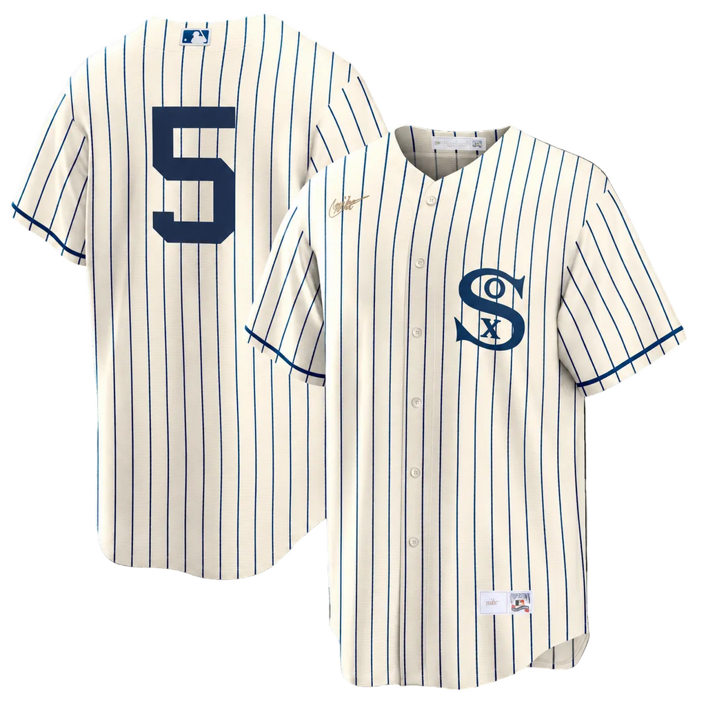 NIKE Men Chicago White Sox Munetaka Murakami #5 Field of Dreams Cream Cooperstown Collection Replica Jersey product image 1,
