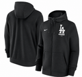Los Angeles Dodgers Nike Mentor Full Zip Black Hoodie for Men product image 1, provided for visual reference and product