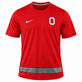 NIKE Ohio State Buckeyes Men Nine Stripe Legend Dri-FIT T-Shirt product image 1, provided for visual reference and product