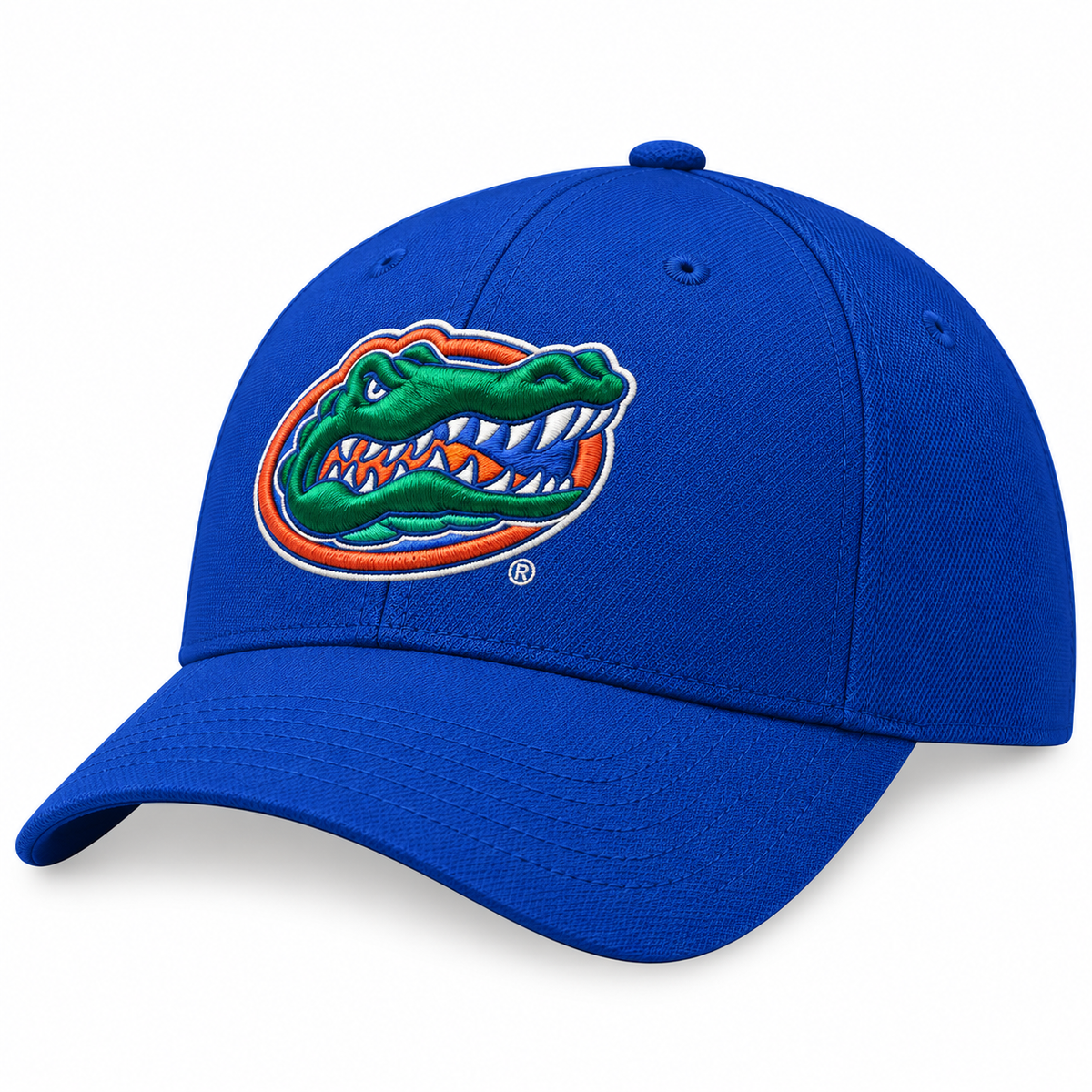 NCAA Florida Gators Adult Royal Swoosh Flex Hat By Nike product image 1, provided for visual reference and product detail
