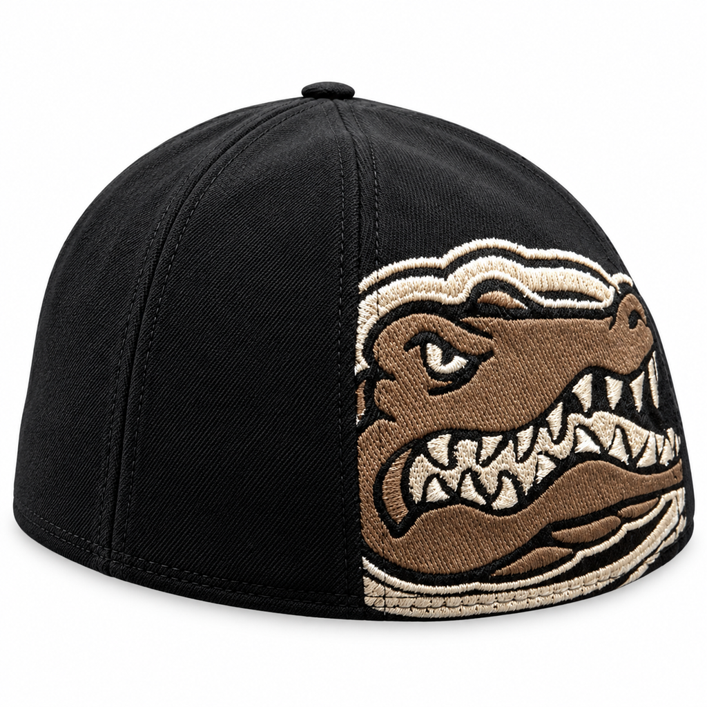 Mens NCAA Florida Gators B.A.F. Black Memory Fit Hat product image 2, provided for visual reference and product detail review