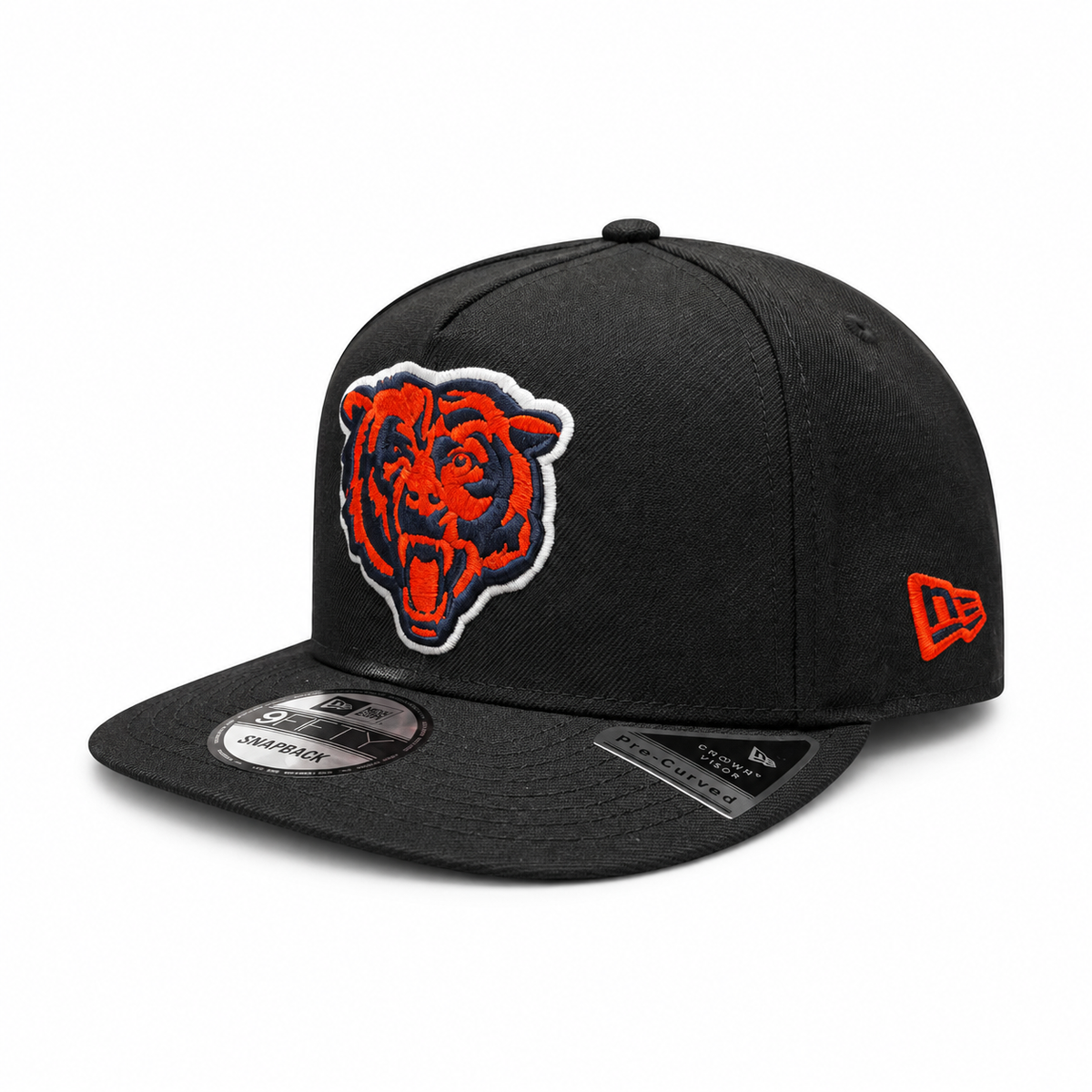 Chicago Bears New Era Primary Logo 100 Year Side Patch A-Frame 9FIFTY Snapback Hat for Men product image 3, provided for