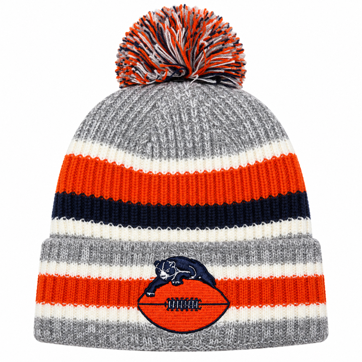 Chicago Bears 1946 Retro Fan Pack Pom Knit product image 1, provided for visual reference and product detail review