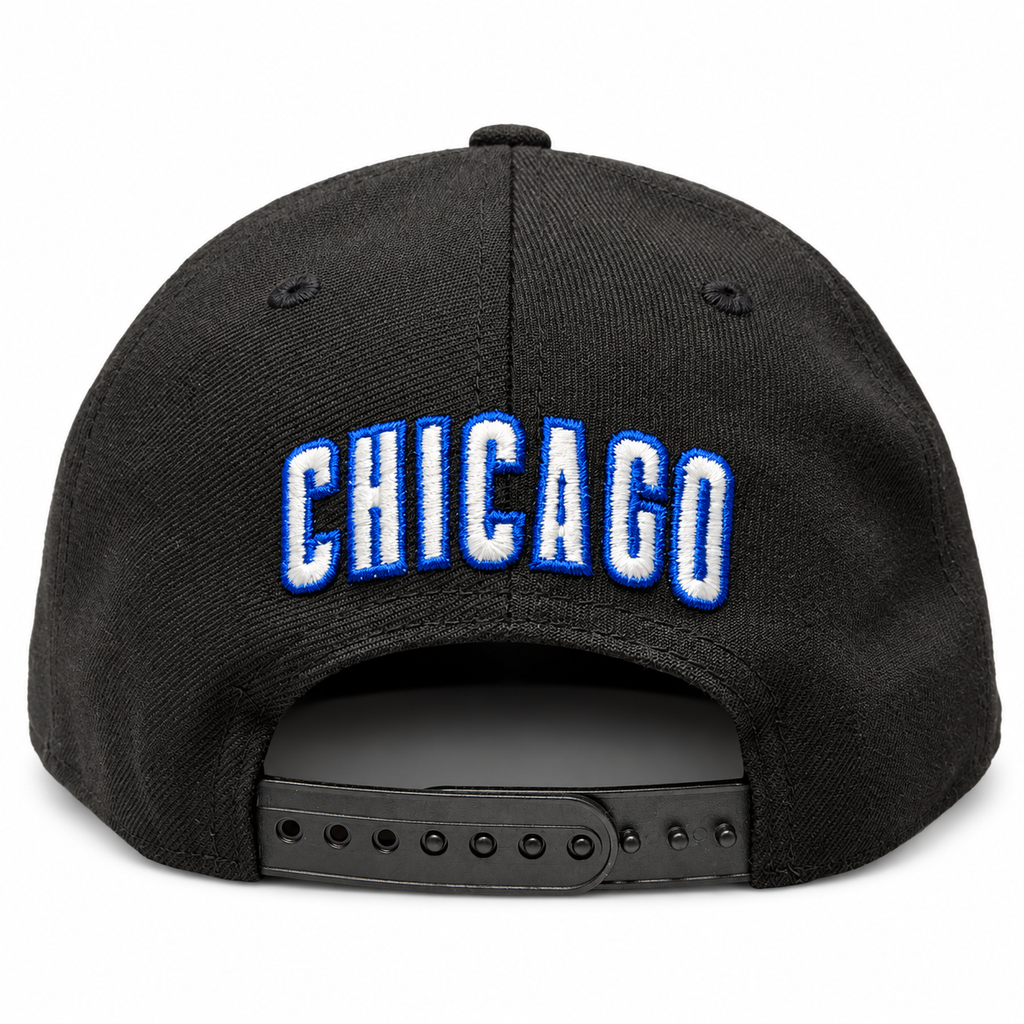 Chicago Cubs MLB Black 2016 World Series Gold Patch A-Frame 9Fifty Snapback product image 4, provided for visual reference