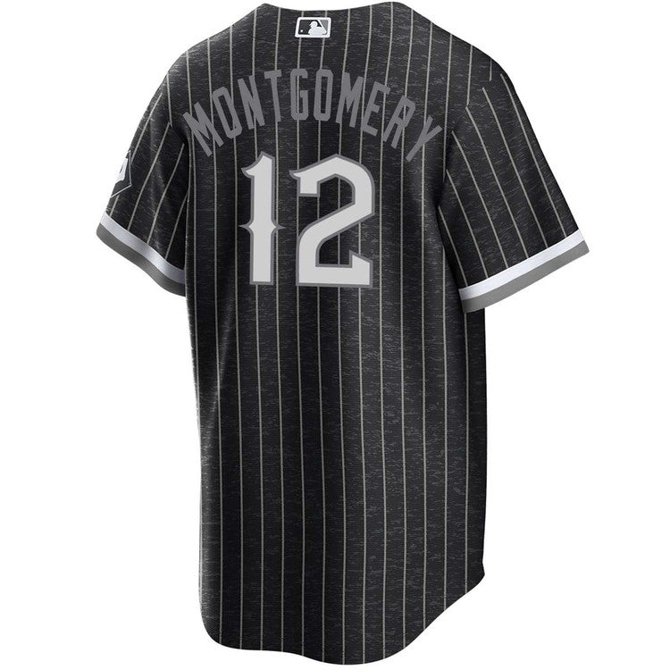 Youth Colson Montgomery Chicago White Sox Nike Black City Connect Replica Jersey product image 2, provided for visual