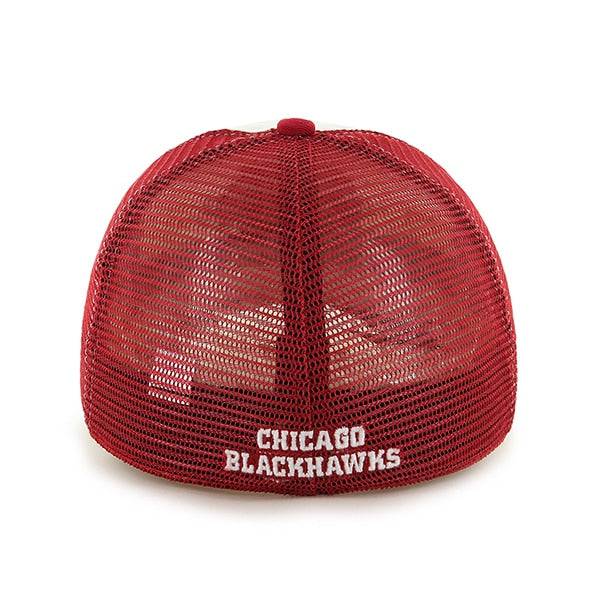 Chicago Blackhawks Mckinley Closer Red 47 Brand Stretch Fit Hat product image 2, provided for visual reference and product