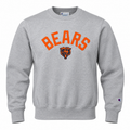 Chicago Bears Oxford Gray Champion Reverse Weave Fleece Crew for Men product image 1, provided for visual reference and