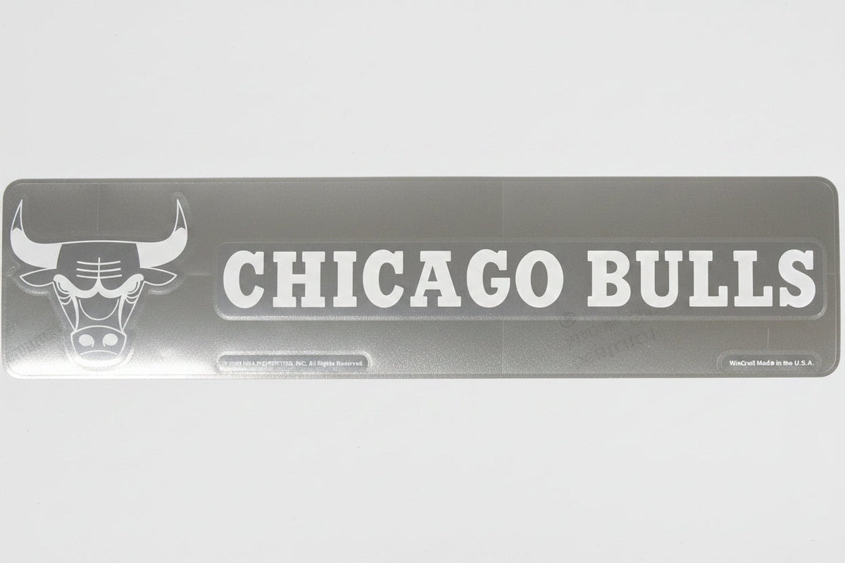 WinCraft Chicago Bulls White 4" x 17" Die-Cut Decal product image 1, provided for visual reference and product detail review