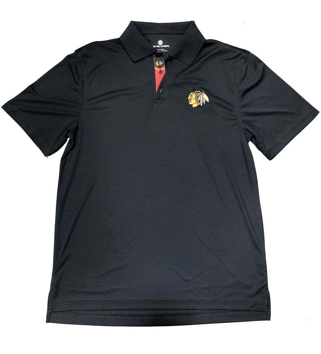 Chicago Blackhawks Evolve Polo By Levelwear product image 1, provided for visual reference and product detail review