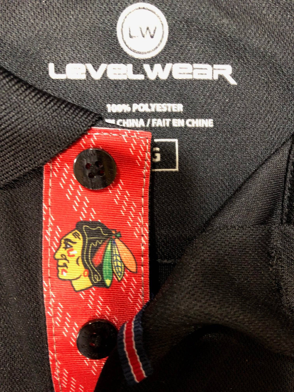 Chicago Blackhawks Skatelace Omaha Polo By Levelwear product image 2, provided for visual reference and product detail review