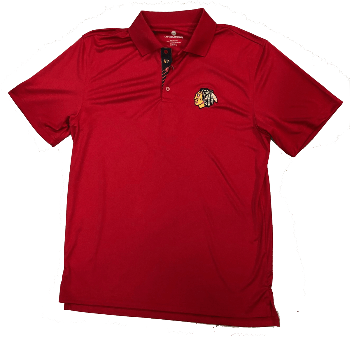Chicago Blackhawks Helium 2 Polo By Levelwear product image 1, provided for visual reference and product detail review