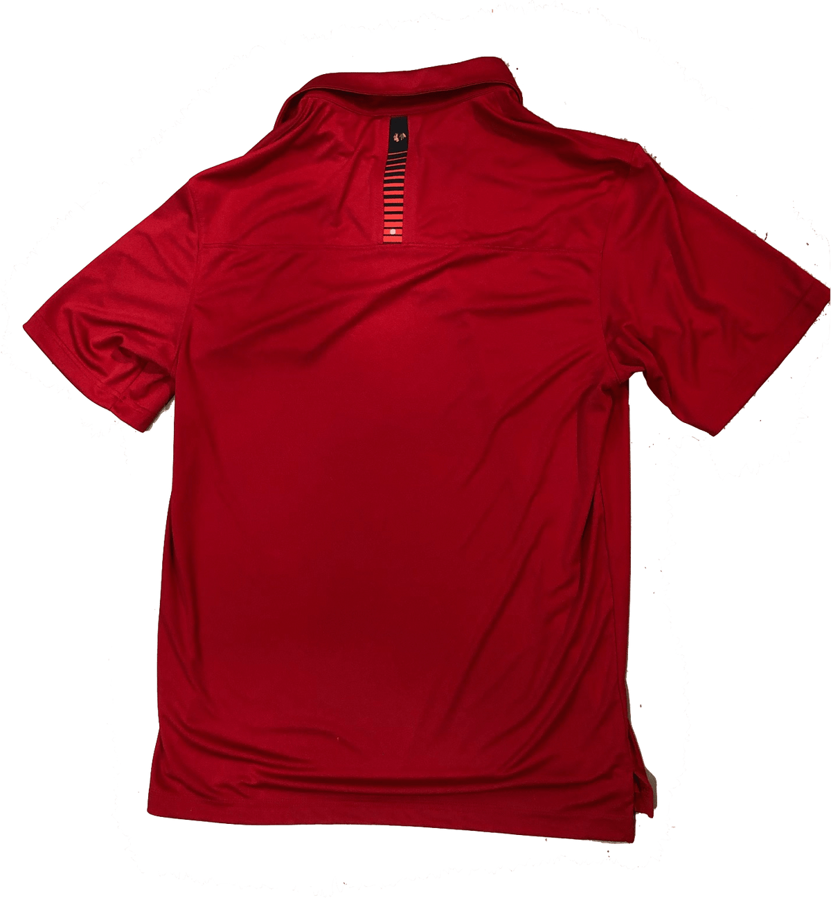 Chicago Blackhawks RPM Back Stripe Polo By Levelwear-Red product image 4, provided for visual reference and product detail