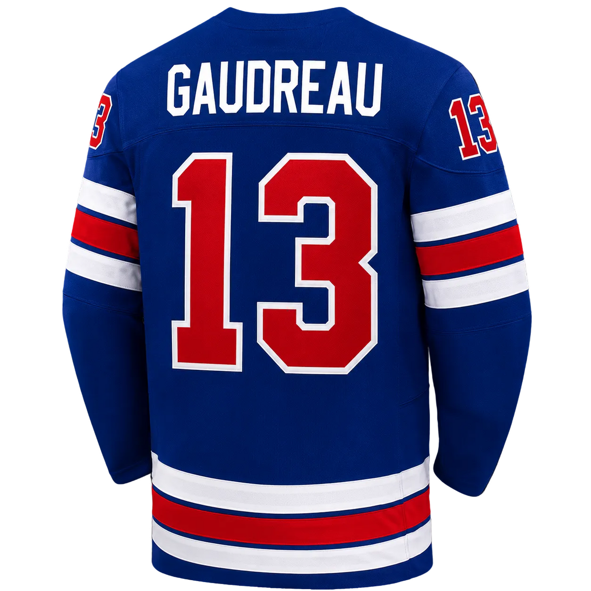 Team USA Hockey Nike Johnny Gaudreau #13 Blue Replica Jersey for Men product image 2, provided for visual reference and