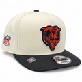 Chicago Bears New Era Primary Logo Chrome/Black A-Frame 9FIFTY Snapback Adjustable Hat for Men product image 1, provided for