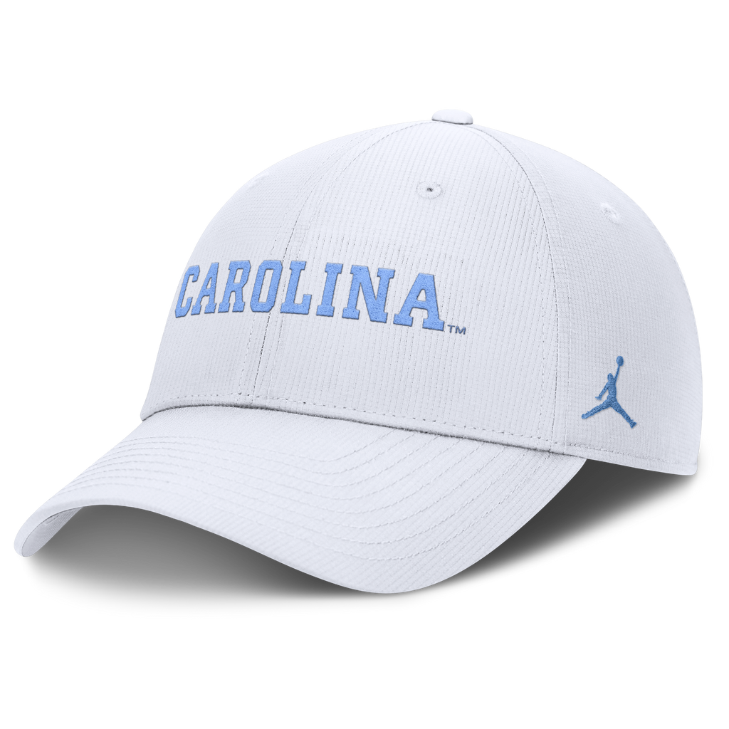 North Carolina Tar Heels Jumpman White Club Adjustable Hat product image 1, provided for visual reference and product detail