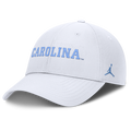 North Carolina Tar Heels Jumpman White Club Adjustable Hat product image 1, provided for visual reference and product detail