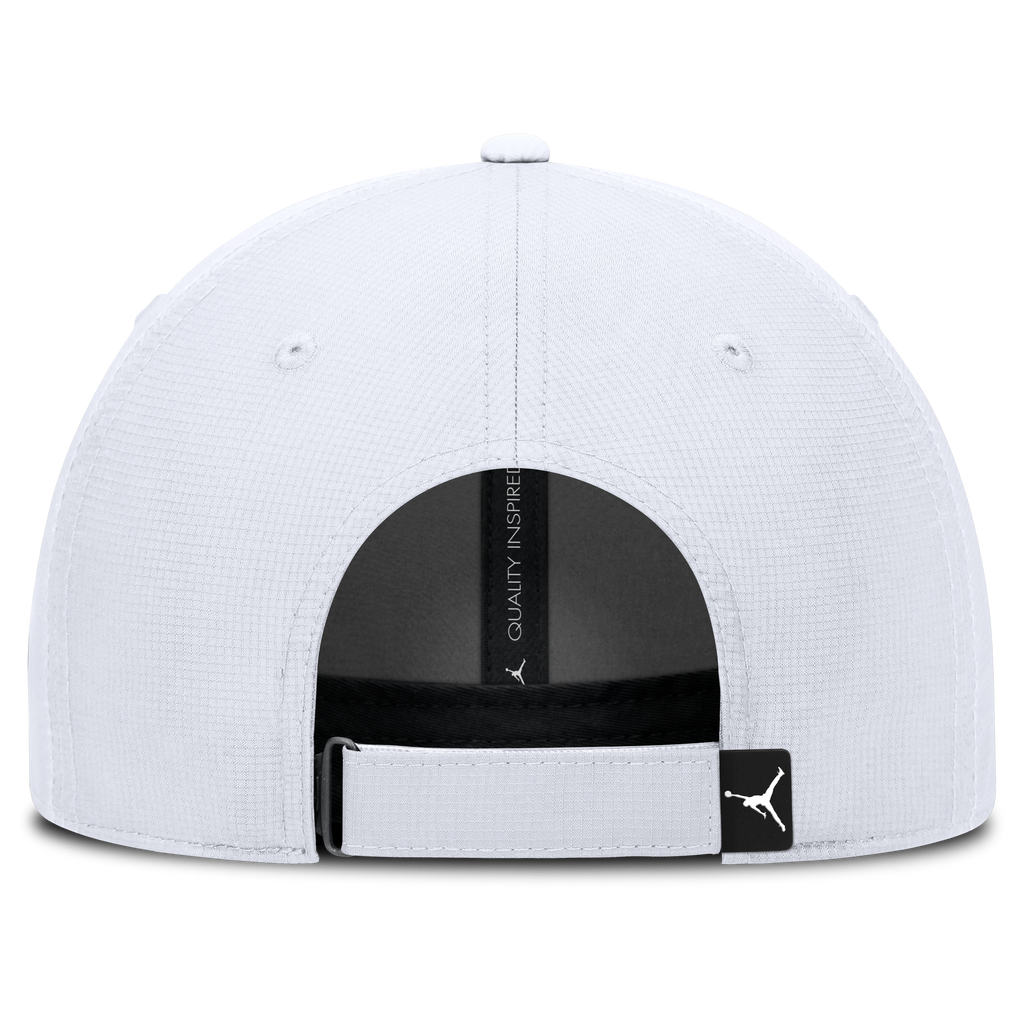 North Carolina Tar Heels Jumpman White Club Adjustable Hat product image 4, provided for visual reference and product detail